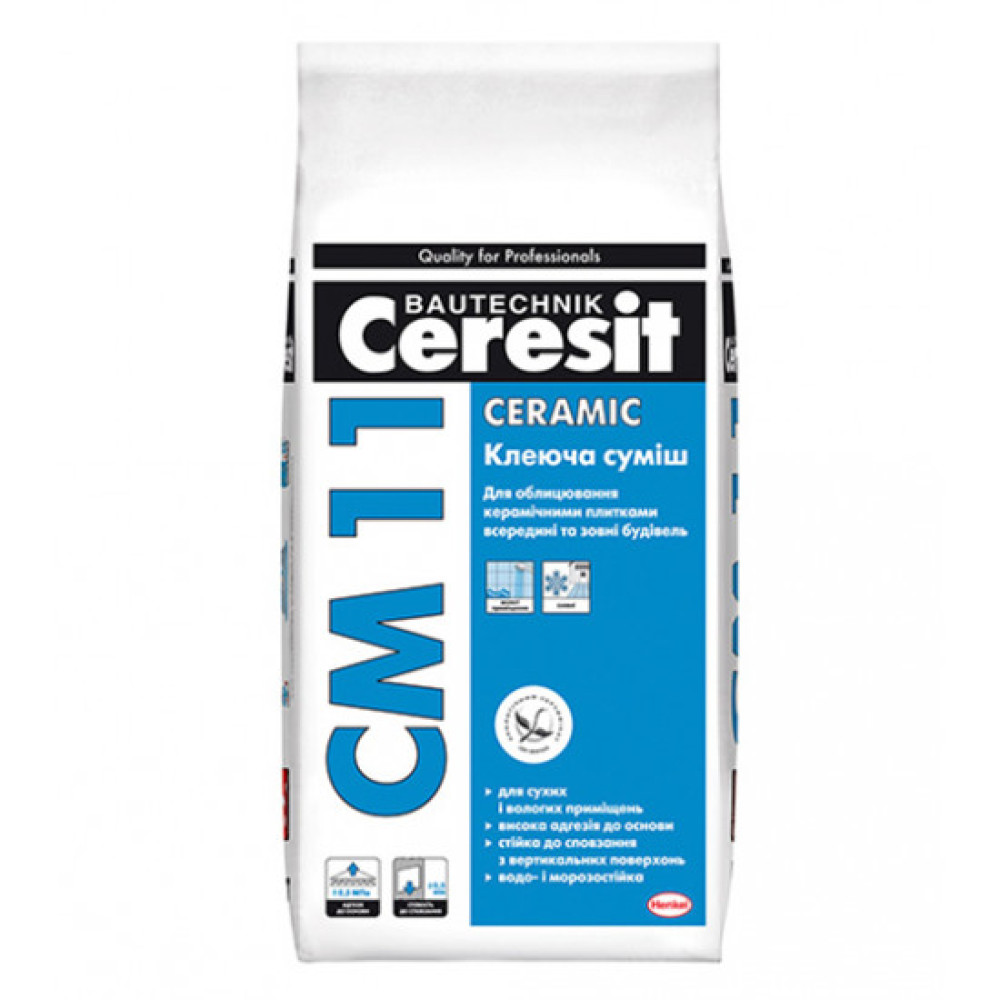 Клеюча суміш для плитки Церезіт (Ceresit) СМ11 Ceramic, 5кг