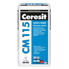 Клеюча суміш для мармуру Церезіт (Ceresit) СМ115, білий, 25кг