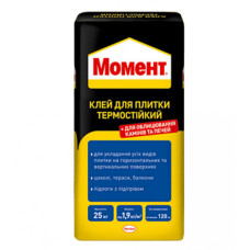 Клей для плитки Момент Термостійкий,  25кг
