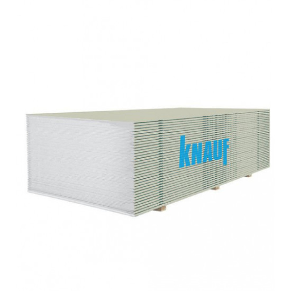 Гіпсокартон стіновий Кнауф (Knauf) ГКП, 12.5*1200*2000мм