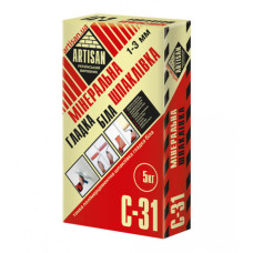 Шпаклівка мінеральна гладка Артісан (Artisan) С31, 5кг