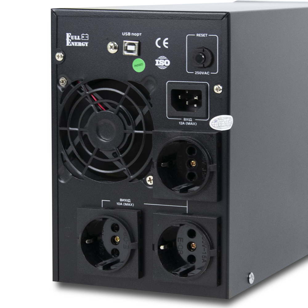 Налаштовуваний online ДБЖ Full Energy BBGP-220/30Pro 2000ВА / 1600Вт з правильною синусоїдою та LCD-дисплеєм