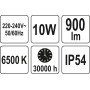 Світлодіодний прожектор з датчиком руху SMD LED 10W YATO YT-81826