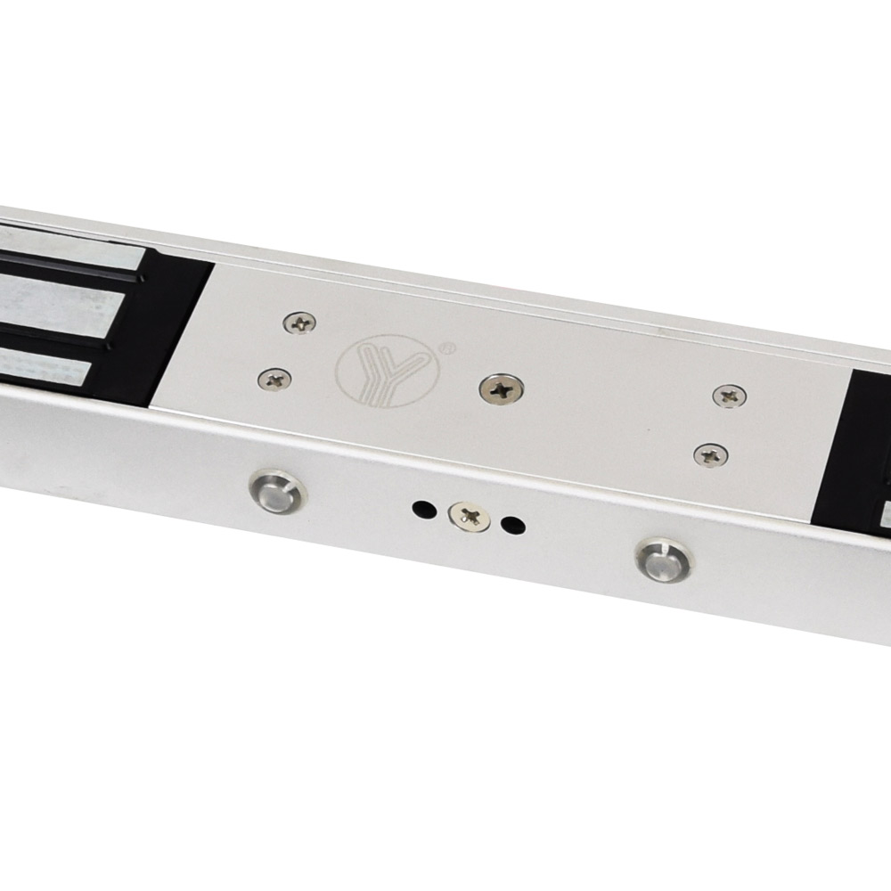 Електромагнітний замок для двостулкових дверей Yli Electronic YM-280ND(LED)-DS зі світловою індикацією, датчиком стану замка і дверей для системи контр