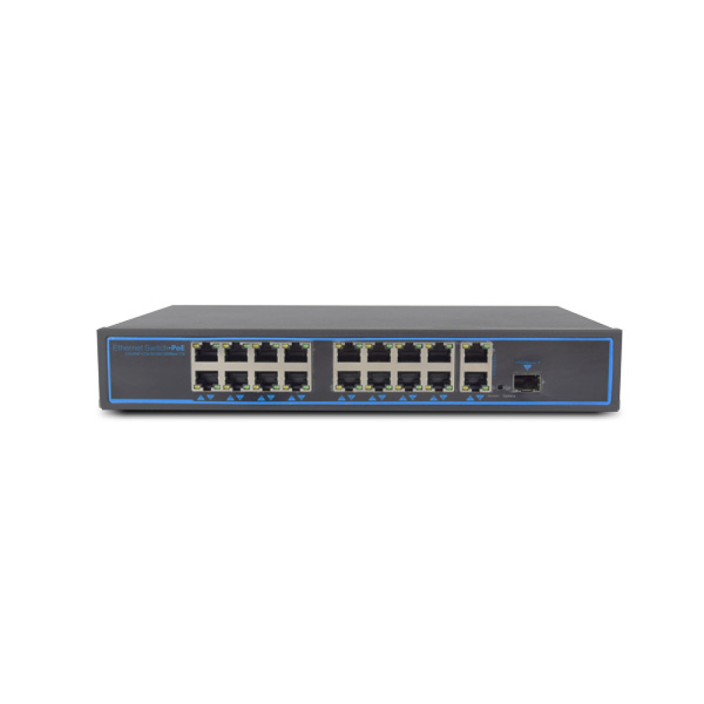 Коммутатор PoE-1018-16P-1S/250m