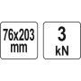 Затиск столярний 76x203 мм YATO YT-64191