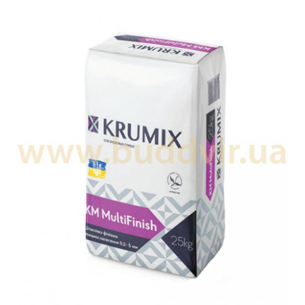 Шпаклівка гіпсова фінішна Крумікс (Krumix) КМ MultiFinish, 25кг