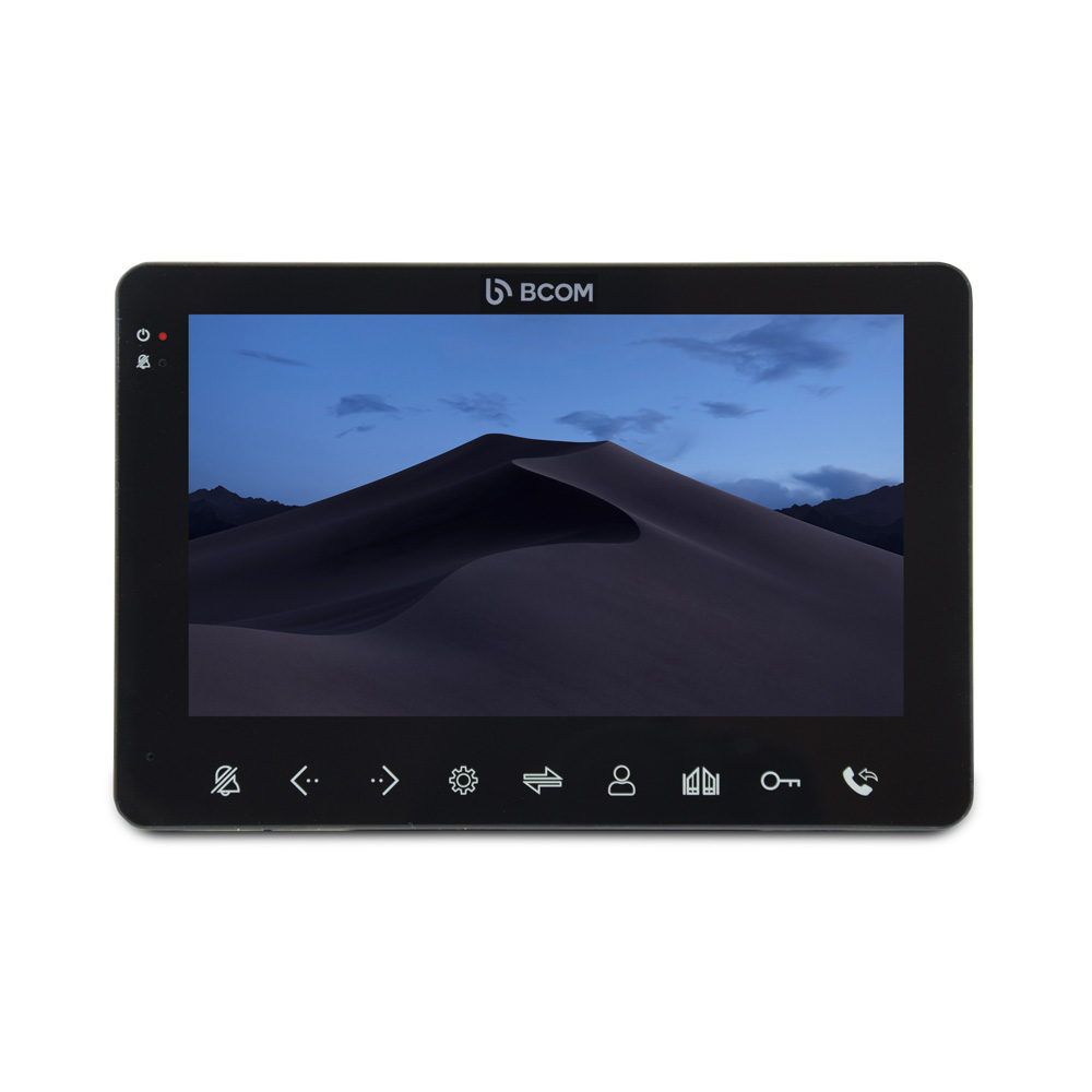 Комплект відеодомофону BCOM BD-780FHD Black Kit: відеодомофон 7" і відеопанель