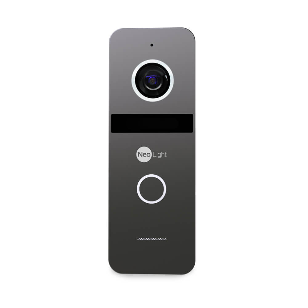 Комплект відеодомофона Neolight NeoKIT HD+ Graphite: відеодомофон 7" з детектором руху і 2 Мп відеопанель