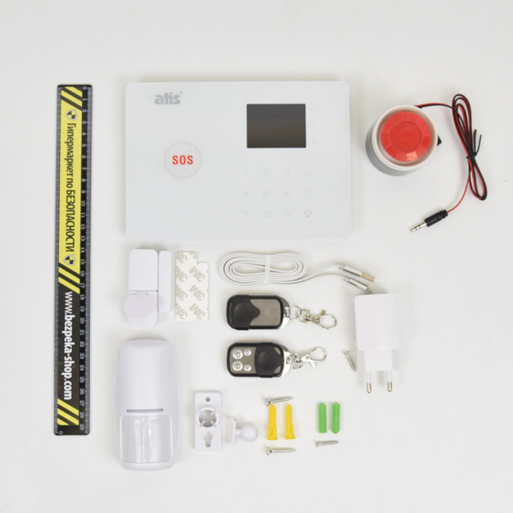 Комплект бездротової GSM сигналізації ATIS Kit GSM + WiFi 130 з вбудованою клавіатурою