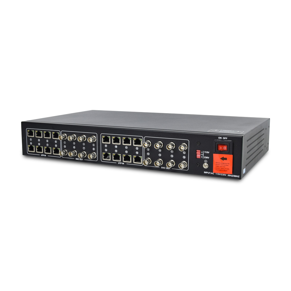 Активний 16-канальний приймач ATIS AL-1216 UHD відеосигналу і живлення через UTP