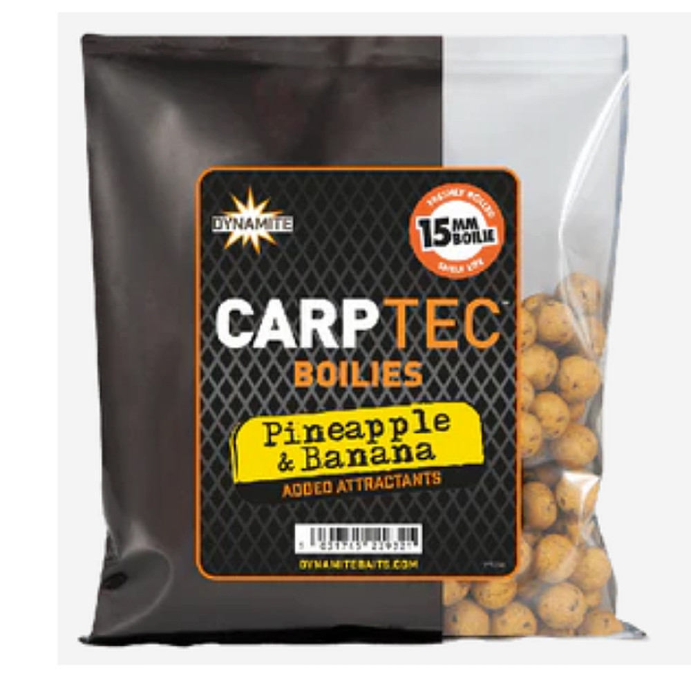 Бойли Dynamite Baits Carptec Pineapple & Banana Boilies 15mm 300g
