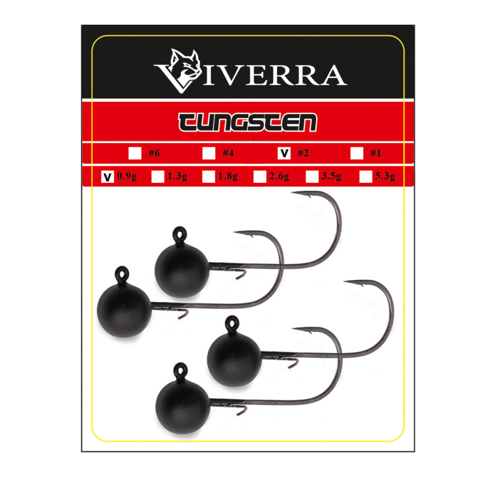 Джигголівка вольфрам Viverra 7,2g #2 Black