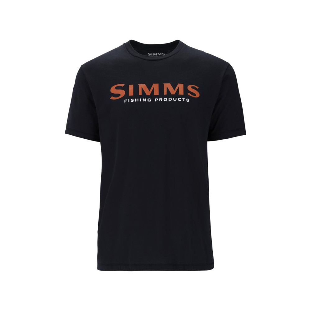 Футболка Simms Logo T-Shirt Jet Black M