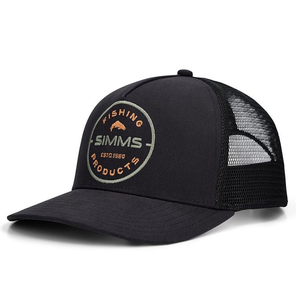 Кепка Simms Double Haul Trucker Black Rounder