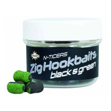 Пелетс Dynamite Baits N-Ticers Zig Hookbaits Black & Green 12х6 mm