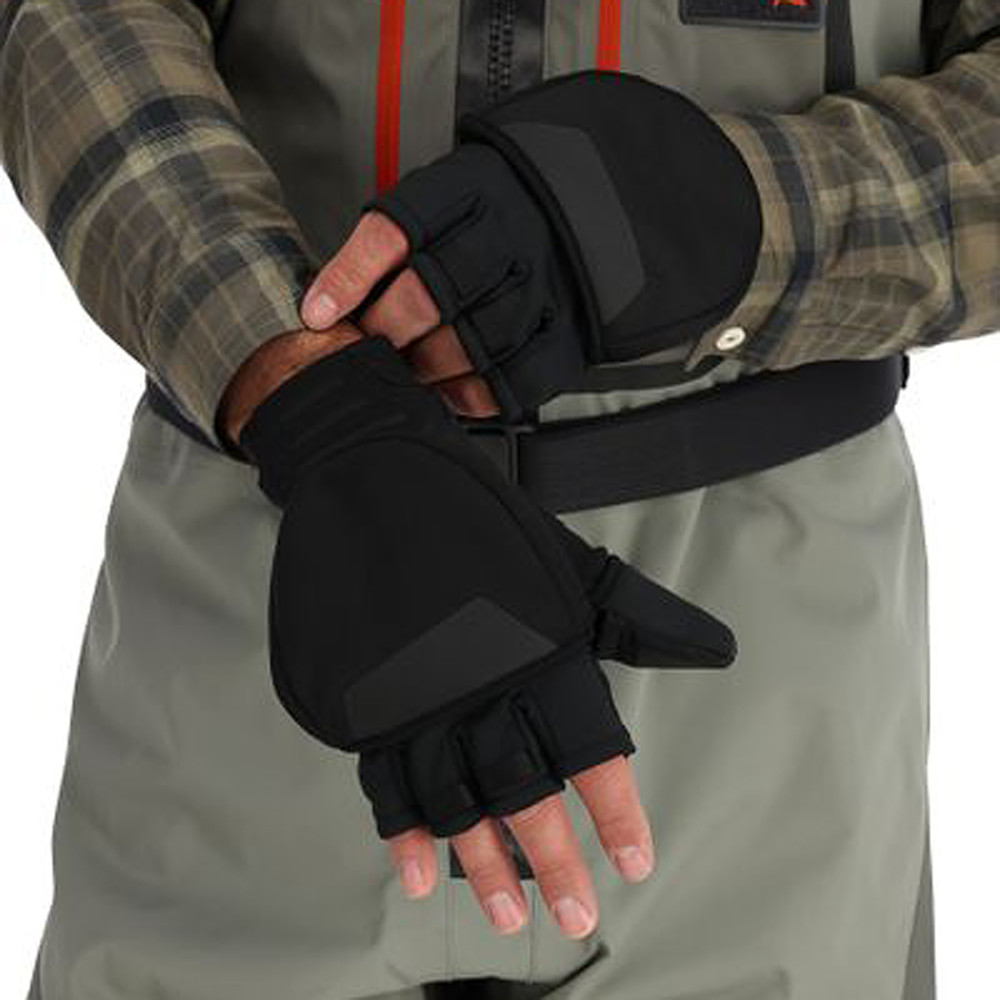 Рукавички Simms Windstopper Foldover Mitt Black XXL