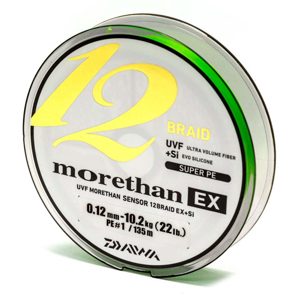 Шнур Daiwa Morethan 12BEX+Si 135m LG 12.2kg 0.14mm #1.2