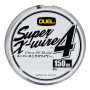 Шнур Duel Super X-Wire 4 150m Silver 10kg 0.21mm #1.5