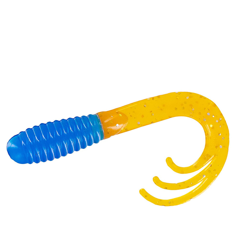 Силікон Big Bite Baits Triple Tip Grub 2" 10pc #Motor Oil Gold