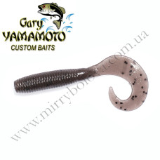 Силікон Gary Yamamoto Single Tail Grub 4" 20pc #Cinnamon With Large Black