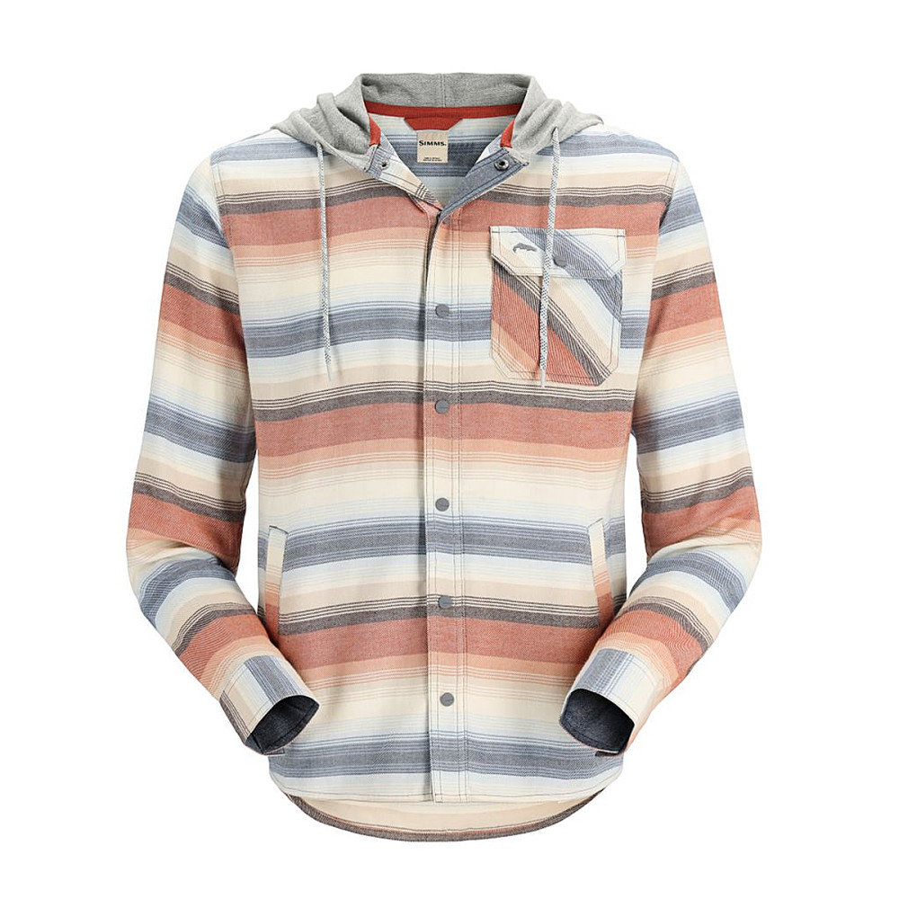 Сорочка Simms Santee Flannel Hoody Multicolored Stripe XL