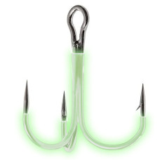 Трійник Fladen люмінесцентний Treble hooks luminous 5pcs size 8/0