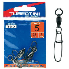 Вертлюг із застібкою Tubertini TB-3806 65kg 3pcs #5
