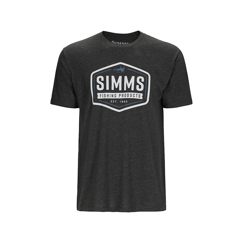 Футболка Simms Fly Patch T-Shirt Charcoal Heather M