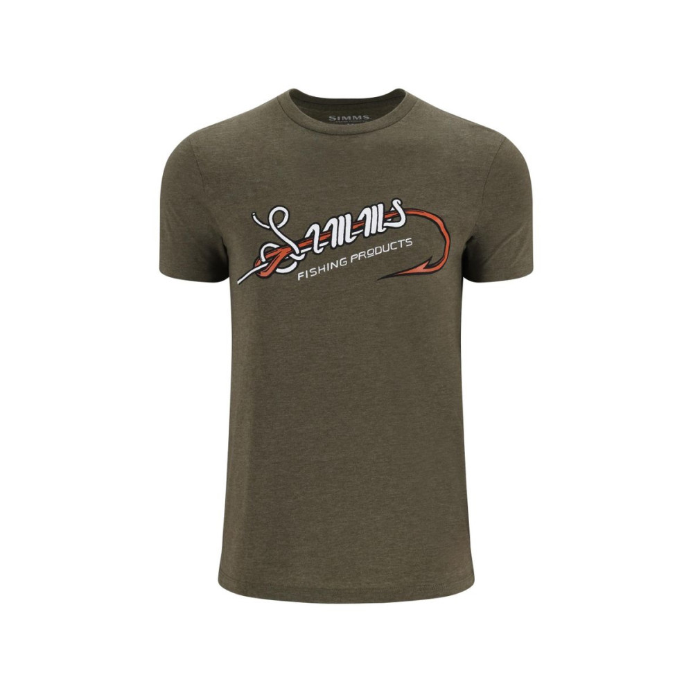 Футболка Simms Hook & Loop T-Shirt Military Heather XL