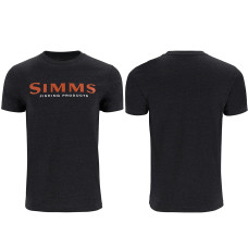 Футболка Simms Logo T-Shirt Dark Gunmetal Heather XXL