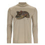 Худі Simms Tech Hoody - Artist Series Stone/Brown Trout L