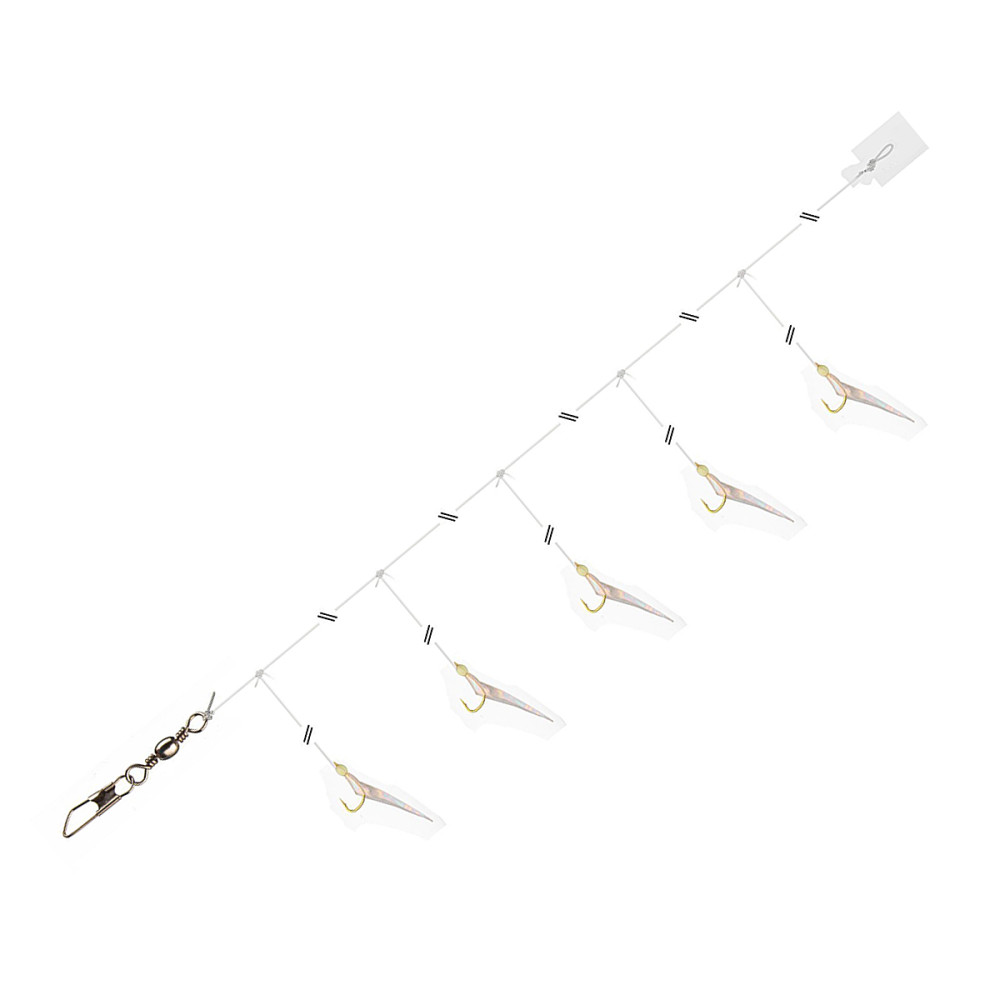 Монтаж Daiwa Grand Wave Herring Rig 135cm 0.3/0.4mm #10 Pink Glow