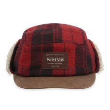 Шапка Simms Coldweather Cap Red Buffalo Plaid S/M