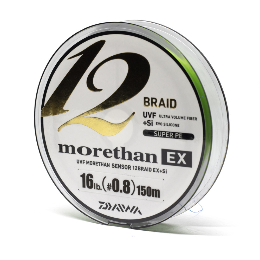 Шнур Daiwa UVF Morethan Sensor 12Braid Ex+Si 150m 12.1kg 0.185mm #1.2