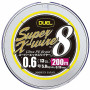 Шнур Duel Super X-Wire 8 200m 5Color Yellow Marking 13.5kg 0.21mm #1.5