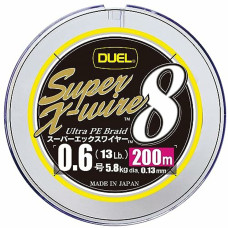 Шнур Duel Super X-Wire 8 200m 5Color Yellow Marking 5.8kg 0.13mm #0.6 Шнур Duel Super X-Wire 8 200m 5Color Yellow Marking 5.8kg 0.13mm #0.6