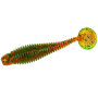 Силікон Lunker City Grubster 2.75" #214 MOTOR OIL PEPPER 10шт.