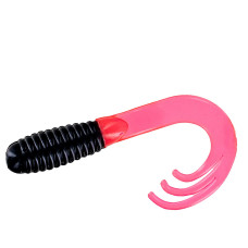 Силікон Big Bite Baits Triple Tip Grub 2" 10pc #Black Firetail