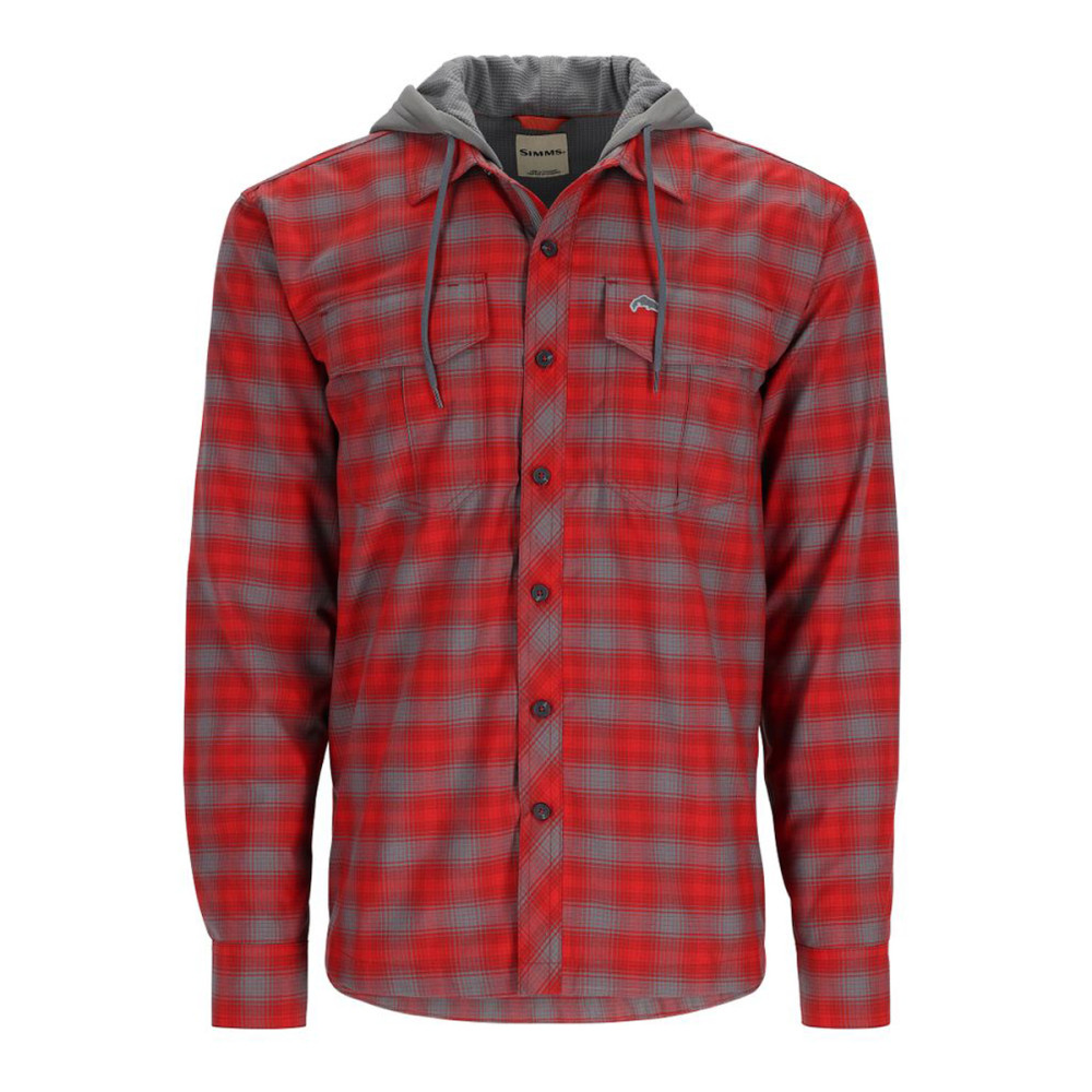 Сорочка Simms Coldweather Hoody Auburn Red MC Plaid XL