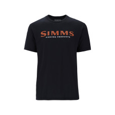 Футболка Simms Logo T-Shirt Jet Black L