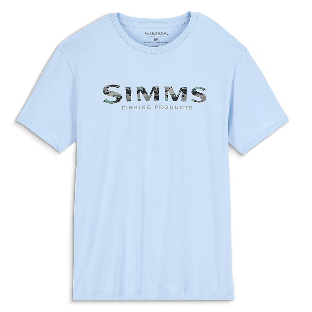 Футболка Simms Shroud Fill Logo T-Shirt Sky Blue L