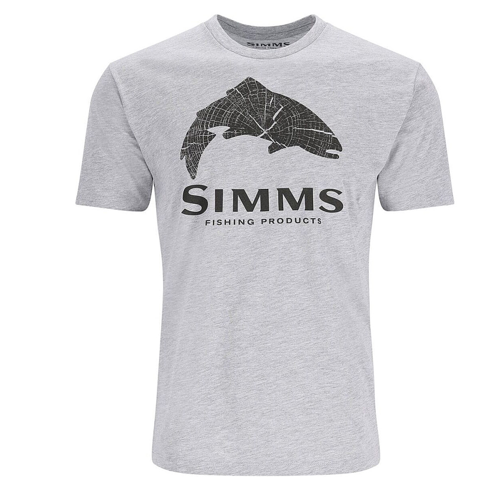 Футболка Simms Wood Trout Fill T-Shirt Grey Heather M