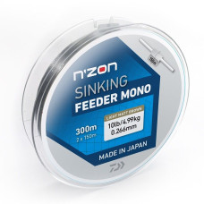 Жилка Daiwa N`Zon Sinking Feeder Mono Brown 300m 4.99kg 0.26mm