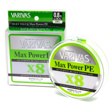 Шнур Varivas Max Power PE X8 Lime Green 200m 7.5kg 0.148mm #0.8