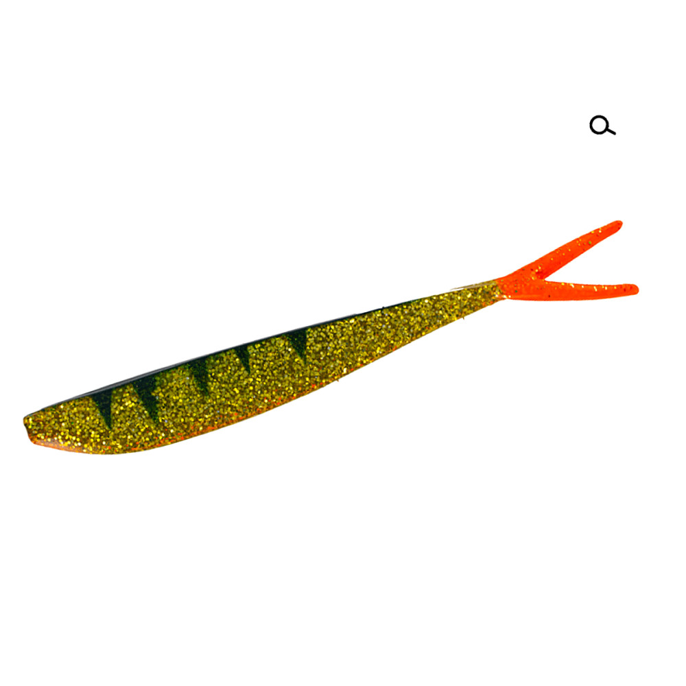 Силікон Big Bite Baits Slim Minnow Painted 4" 6pc #Flaming Sun