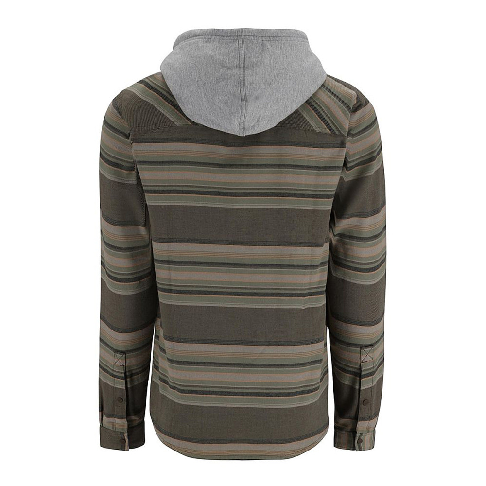 Сорочка Simms Santee Flannel Hoody  Hickory/Dolomite Blanket Stripe M