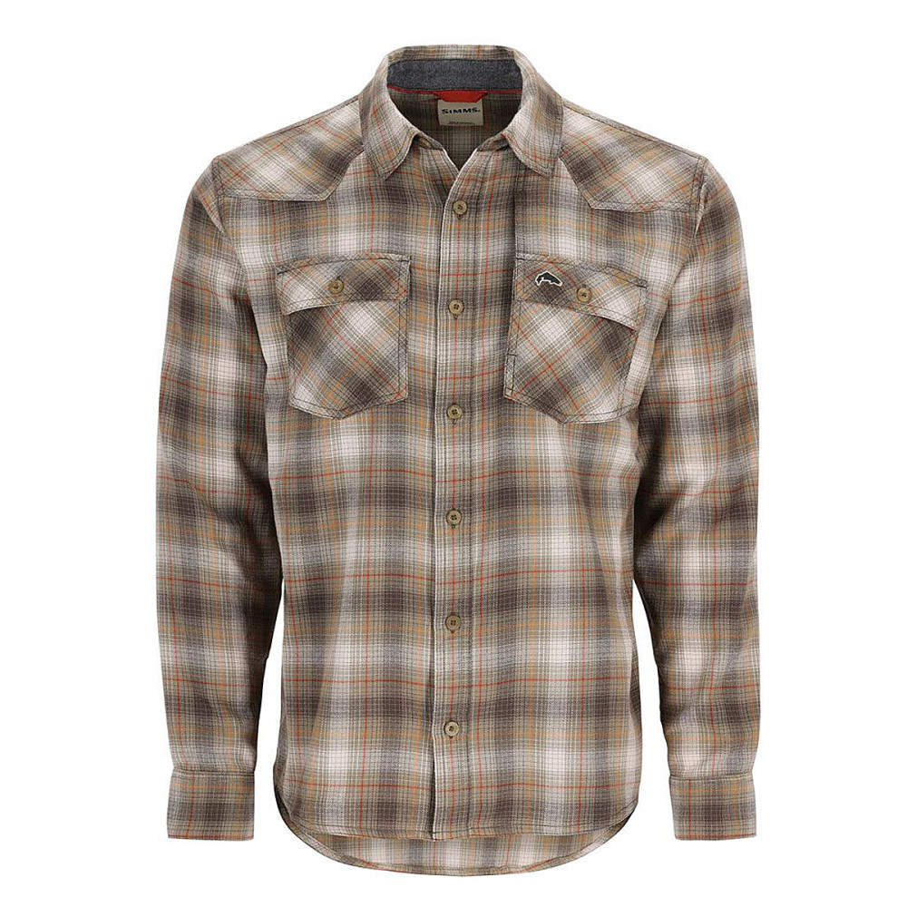 Сорочка Simms Santee Flannel Shirt Bayleaf/Sunglow Pane Ombre XL