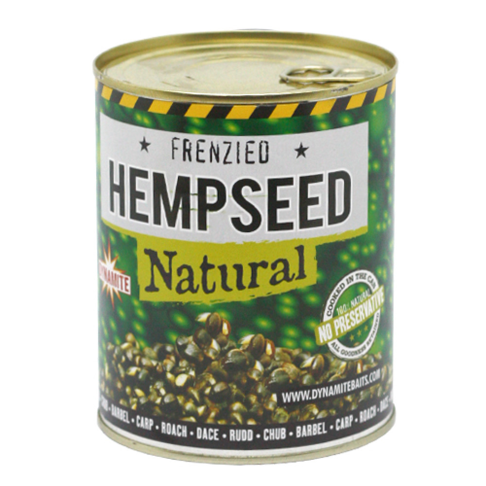 Зернова суміш Dynamite Baits Frenzied Hempseed & Sweetcorn Can 350g