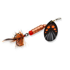 Блешня Williams Vortex Dressed UV 3.54gr #Black Orange Dots On Silver
